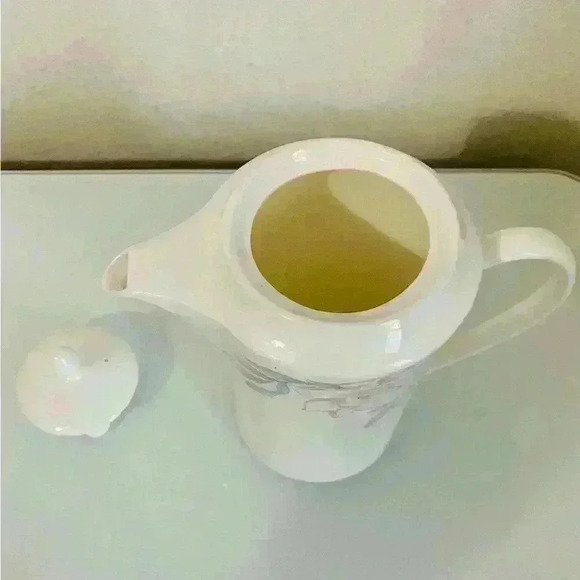 Lenox Decor Plantation Blossom Small 6 1/2” Coffee Pot Floral Pastel with Lid - Picture 9 of 12